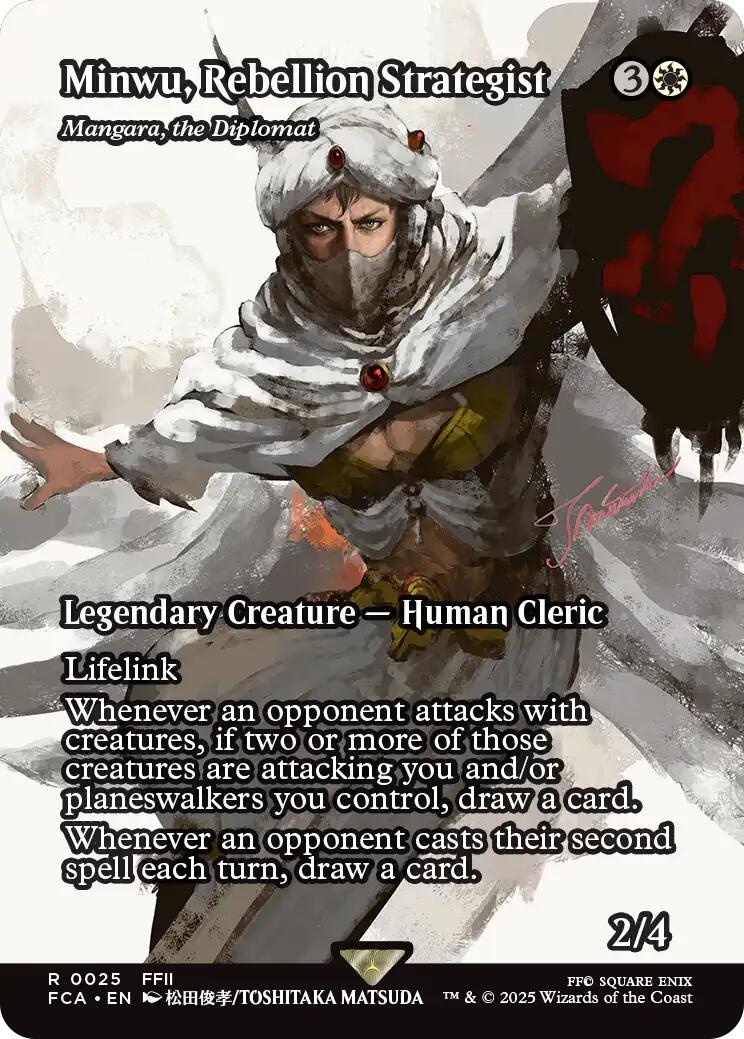 Minwu, Rebellion Strategist - Mangara, the Diplomat (Showcase) [FINAL FANTASY : Through the Ages] | Tabernacle Games