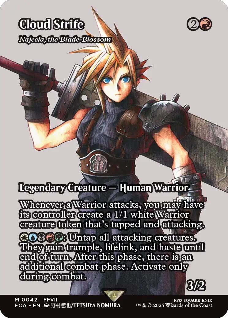 Cloud Strife - Najeela, the Blade-Blossom (Showcase) [FINAL FANTASY : Through the Ages] | Tabernacle Games