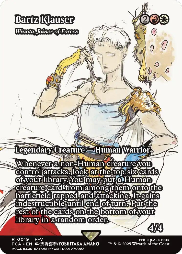 Bartz Klauser - Winota, Joiner of Forces (Showcase) [FINAL FANTASY : Through the Ages] | Tabernacle Games