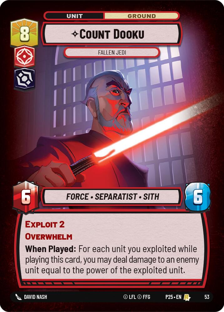 Count Dooku (53) - Fallen Jedi (53) [Store Showdown Promos] | Tabernacle Games