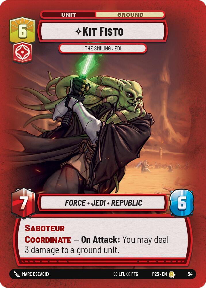 Kit Fisto (54) - The Smiling Jedi (54) [Store Showdown Promos] | Tabernacle Games