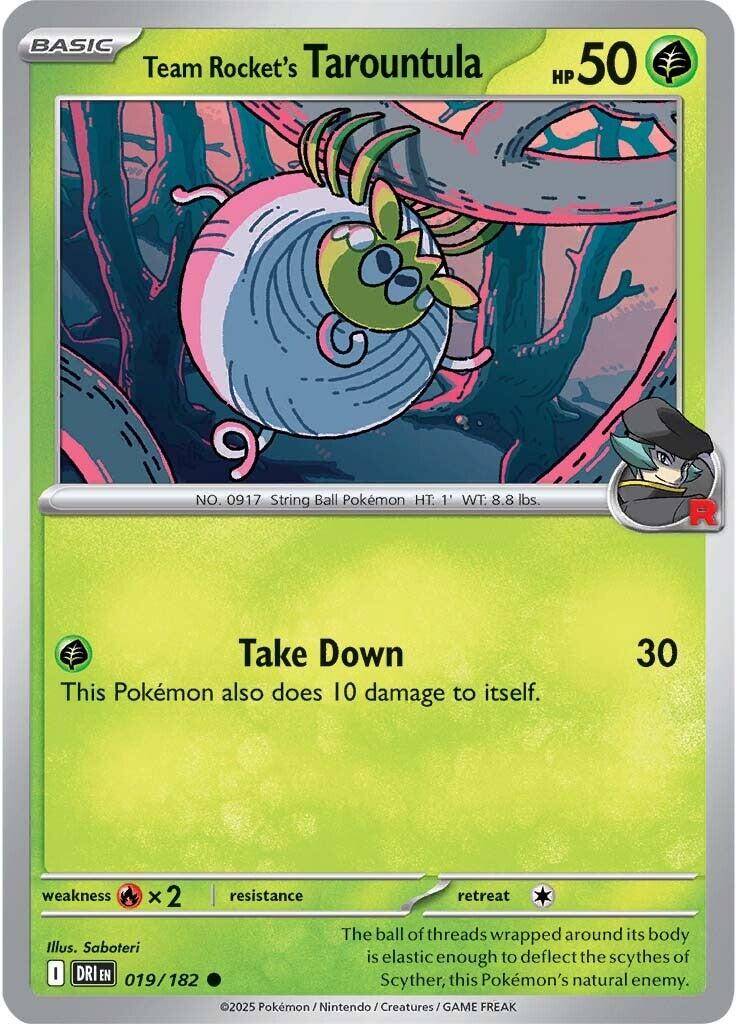 Team Rocket's Tarountula (019/182) [Scarlet & Violet: Destined Rivals] | Tabernacle Games
