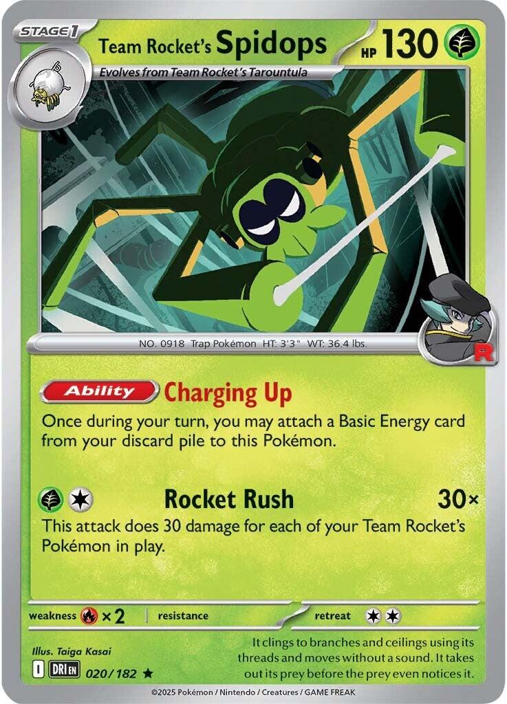 Team Rocket's Spidops (020/182) [Scarlet & Violet: Destined Rivals] | Tabernacle Games