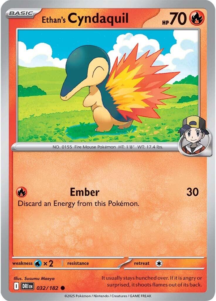 Ethan's Cyndaquil (032/182) [Scarlet & Violet: Destined Rivals] | Tabernacle Games