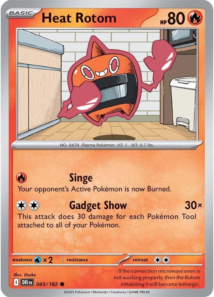 Heat Rotom (043/182) [Scarlet & Violet: Destined Rivals] | Tabernacle Games
