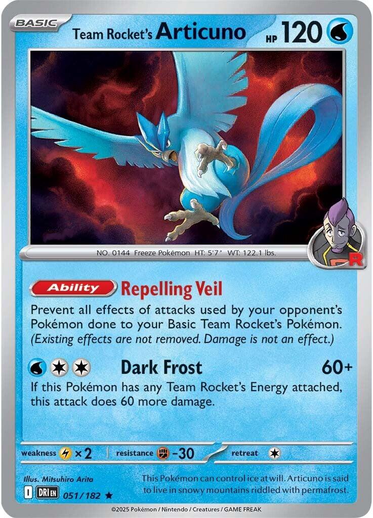 Team Rocket's Articuno (051/182) [Scarlet & Violet: Destined Rivals] | Tabernacle Games