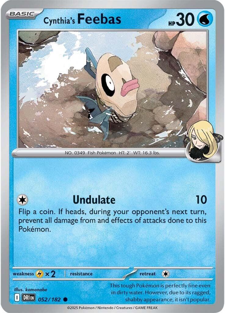 Cynthia's Feebas (052/182) [Scarlet & Violet: Destined Rivals] | Tabernacle Games