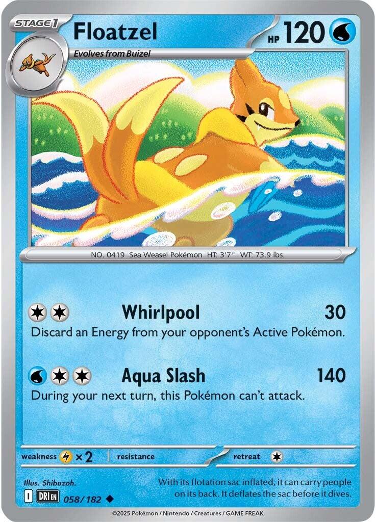 Floatzel (058/182) [Scarlet & Violet: Destined Rivals] | Tabernacle Games