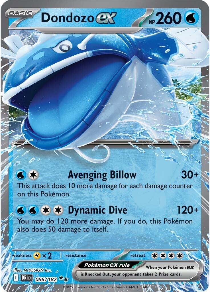 Dondozo ex (066/182) [Scarlet & Violet: Destined Rivals] | Tabernacle Games