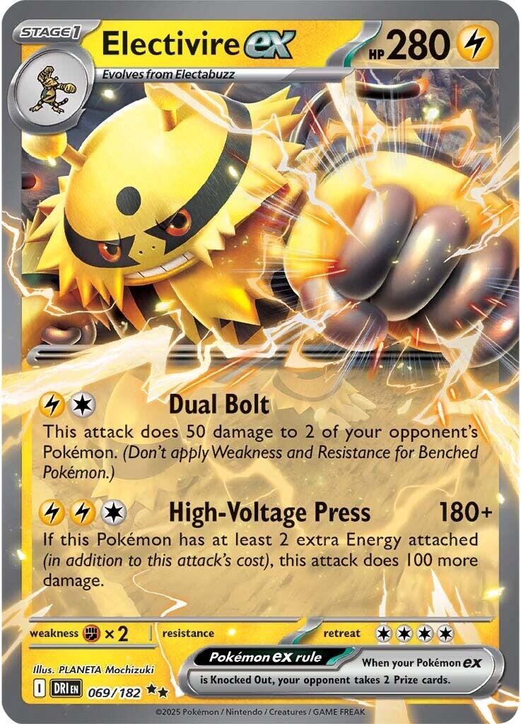 Electivire ex (069/182) [Scarlet & Violet: Destined Rivals] | Tabernacle Games