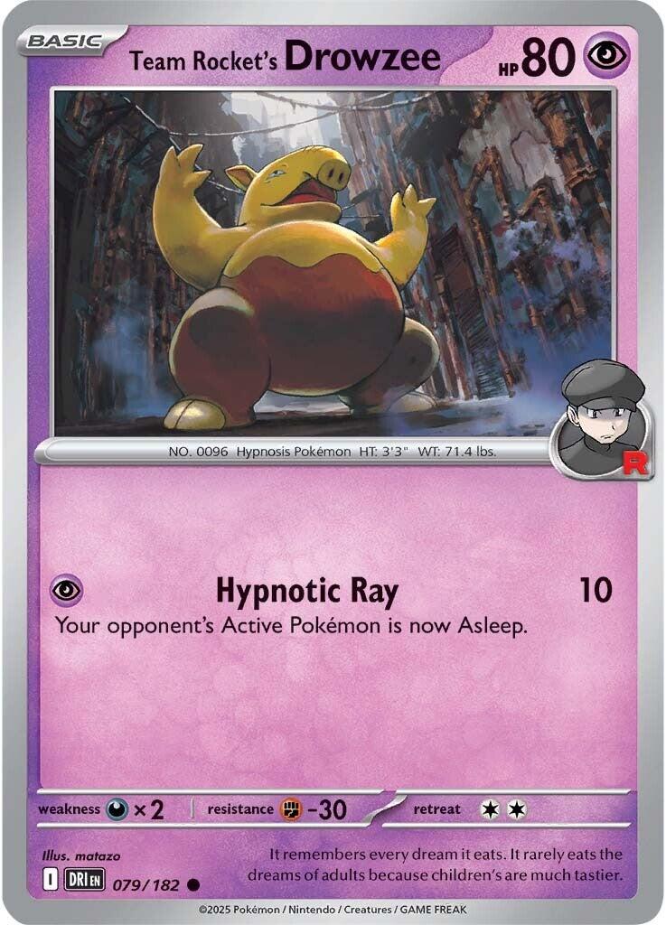 Team Rocket's Drowzee (079/182) [Scarlet & Violet: Destined Rivals] | Tabernacle Games