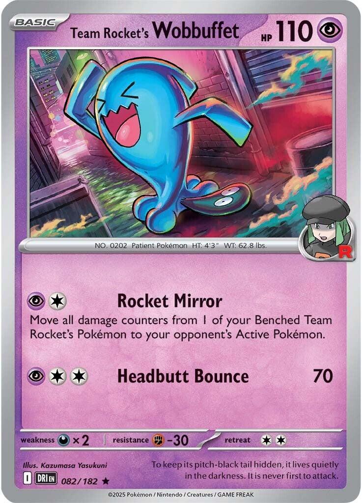 Team Rocket's Wobbuffet (082/182) [Scarlet & Violet: Destined Rivals] | Tabernacle Games