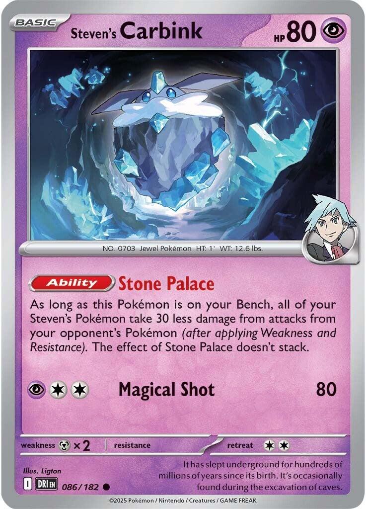 Steven's Carbink (086/182) [Scarlet & Violet: Destined Rivals] | Tabernacle Games