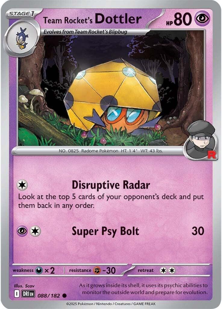 Team Rocket's Dottler (088/182) [Scarlet & Violet: Destined Rivals] | Tabernacle Games