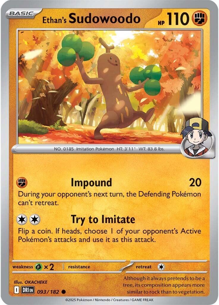 Ethan's Sudowoodo (093/182) [Scarlet & Violet: Destined Rivals] | Tabernacle Games