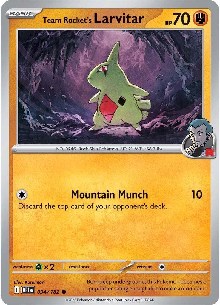 Team Rocket's Larvitar (094/182) [Scarlet & Violet: Destined Rivals] | Tabernacle Games