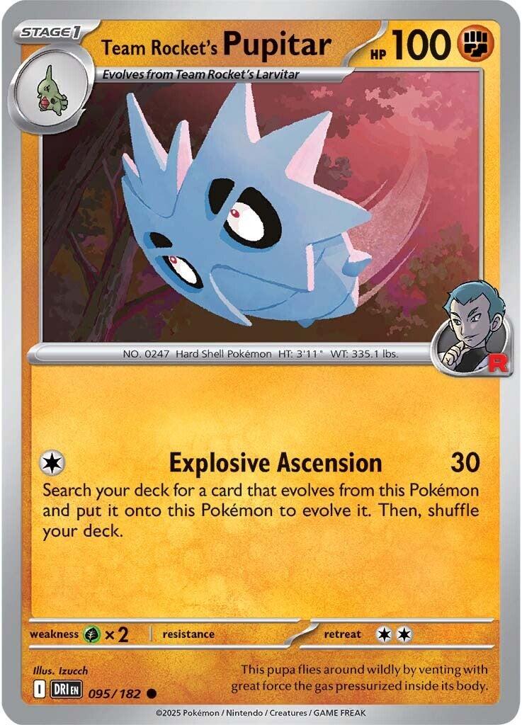 Team Rocket's Pupitar (095/182) [Scarlet & Violet: Destined Rivals] | Tabernacle Games
