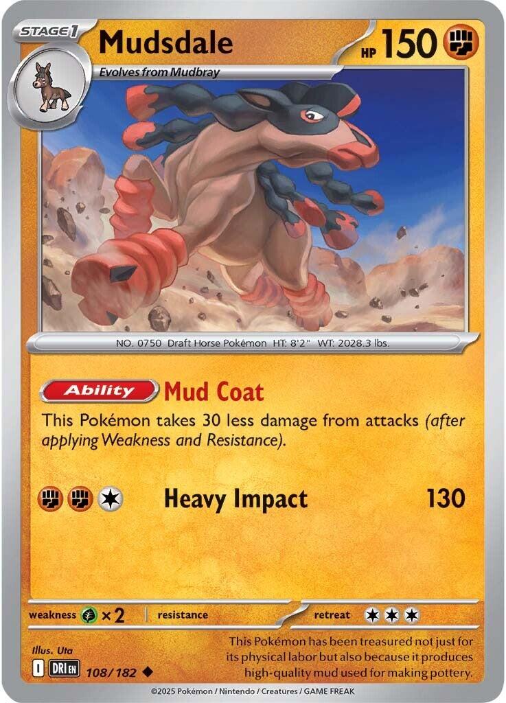 Mudsdale (108/182) [Scarlet & Violet: Destined Rivals] | Tabernacle Games