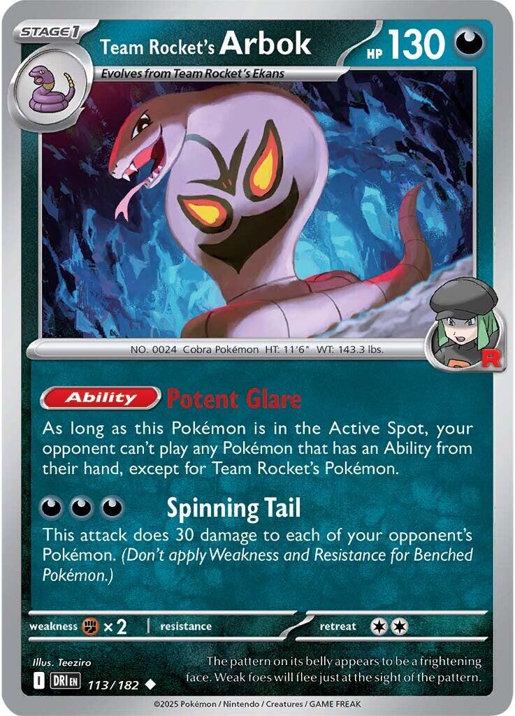 Team Rocket's Arbok (113/182) [Scarlet & Violet: Destined Rivals] | Tabernacle Games