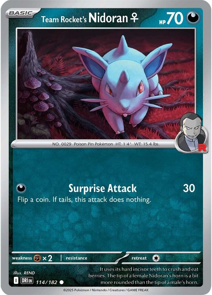 Team Rocket's Nidoran (114/182) [Scarlet & Violet: Destined Rivals] | Tabernacle Games