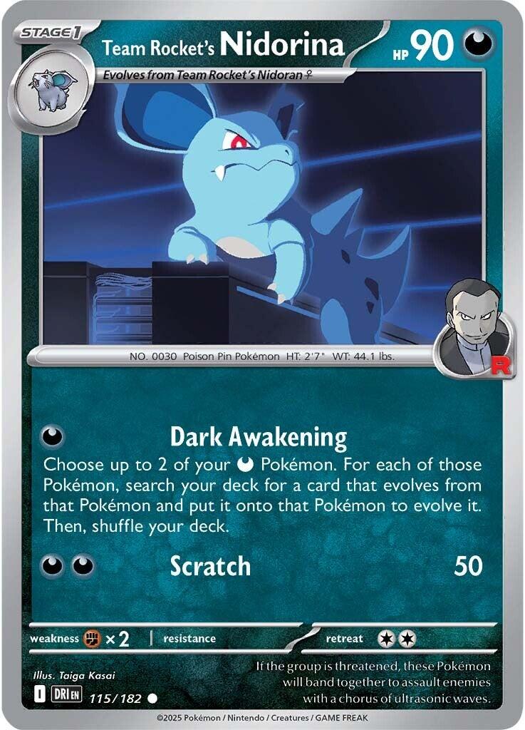 Team Rocket's Nidorina (115/182) [Scarlet & Violet: Destined Rivals] | Tabernacle Games