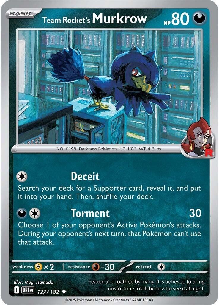 Team Rocket's Murkrow (127/182) [Scarlet & Violet: Destined Rivals] | Tabernacle Games