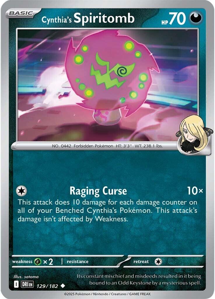Cynthia's Spiritomb (129/182) [Scarlet & Violet: Destined Rivals] | Tabernacle Games