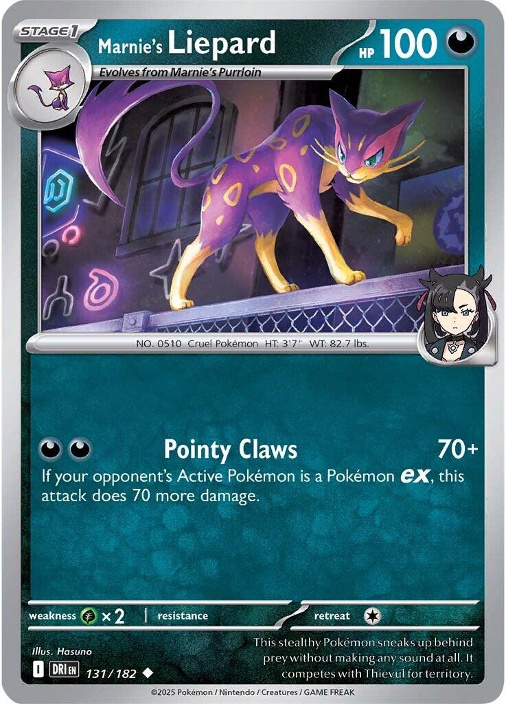 Marnie's Liepard (131/182) [Scarlet & Violet: Destined Rivals] | Tabernacle Games