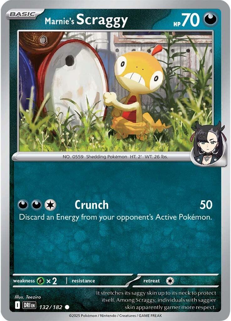 Marnie's Scraggy (132/182) [Scarlet & Violet: Destined Rivals] | Tabernacle Games