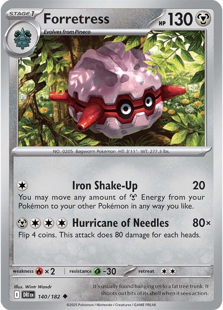 Forretress (140/182) [Scarlet & Violet: Destined Rivals] | Tabernacle Games