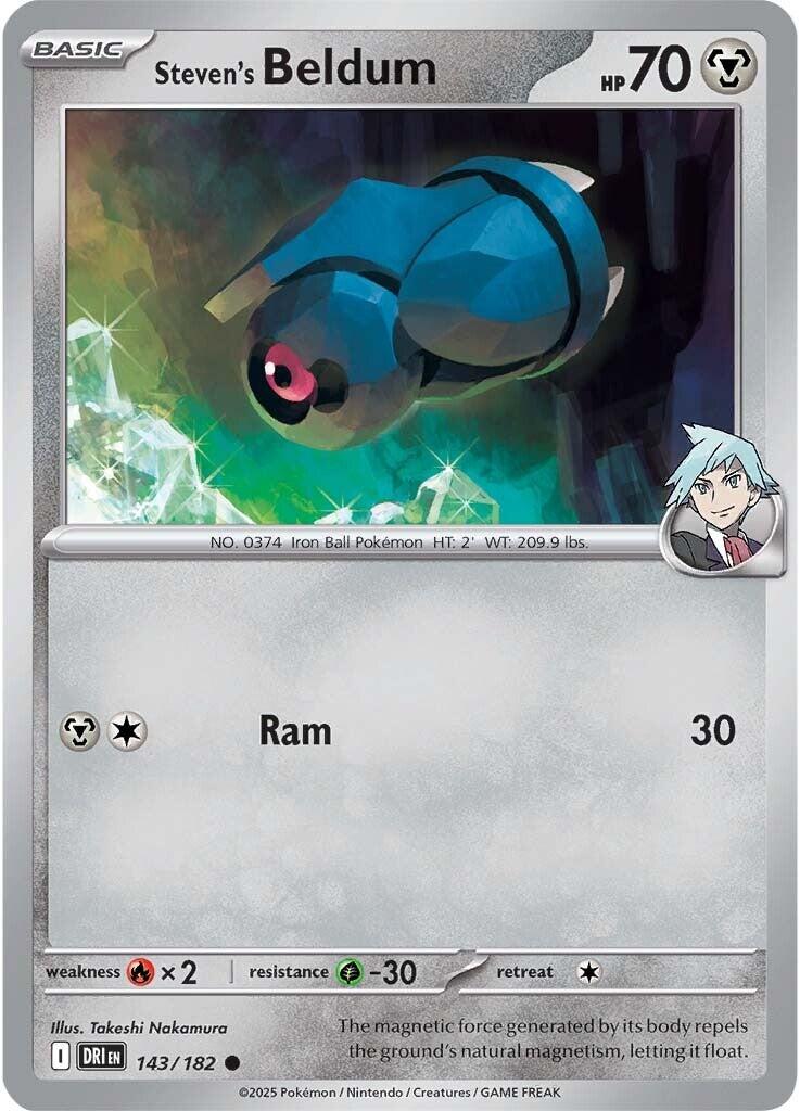 Steven's Beldum (143/182) [Scarlet & Violet: Destined Rivals] | Tabernacle Games