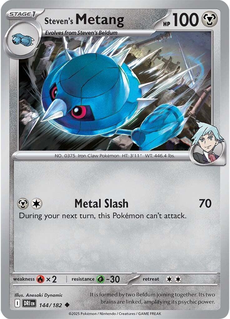 Steven's Metang (144/182) [Scarlet & Violet: Destined Rivals] | Tabernacle Games