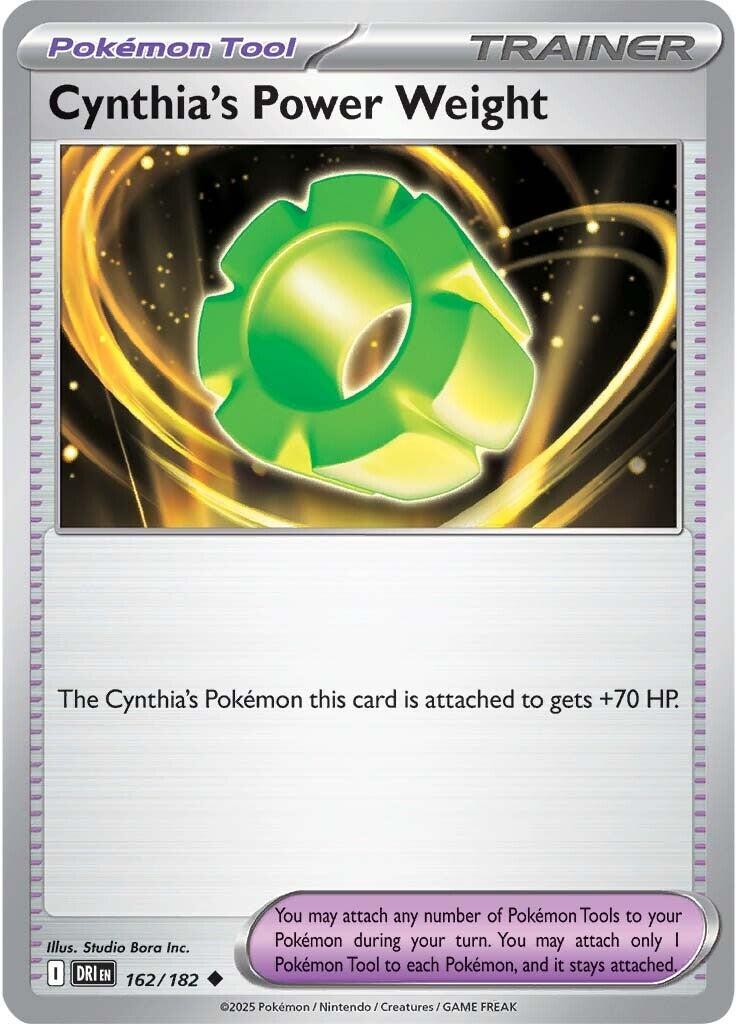 Cynthia's Power Weight (162/182) [Scarlet & Violet: Destined Rivals] | Tabernacle Games