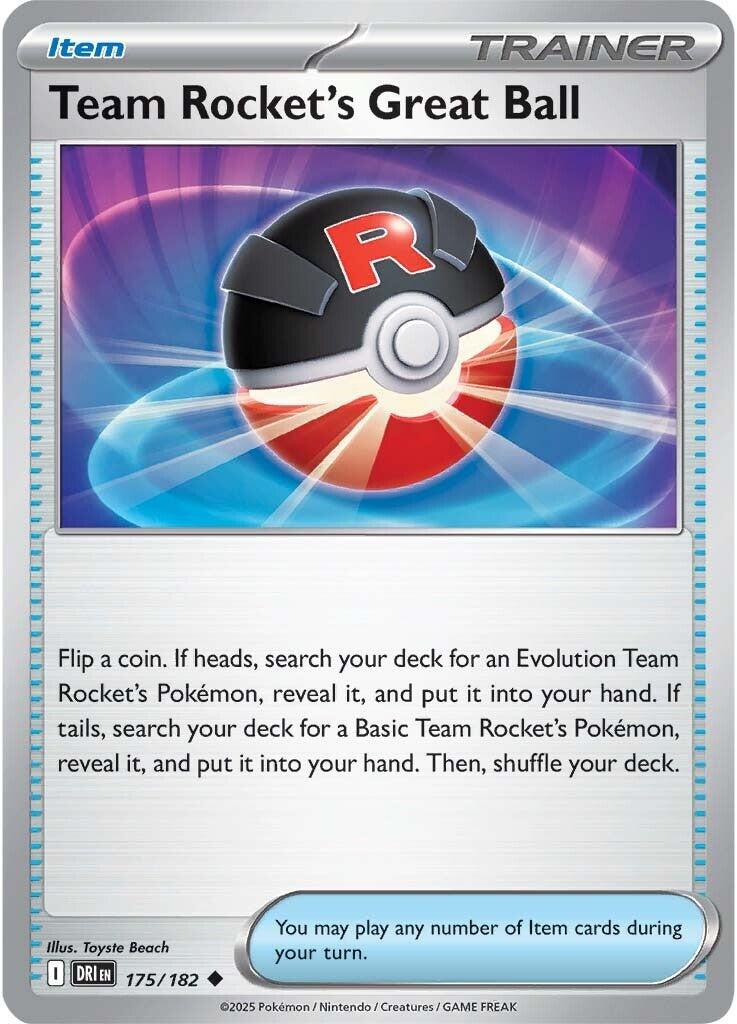 Team Rocket's Great Ball (175/182) [Scarlet & Violet: Destined Rivals] | Tabernacle Games