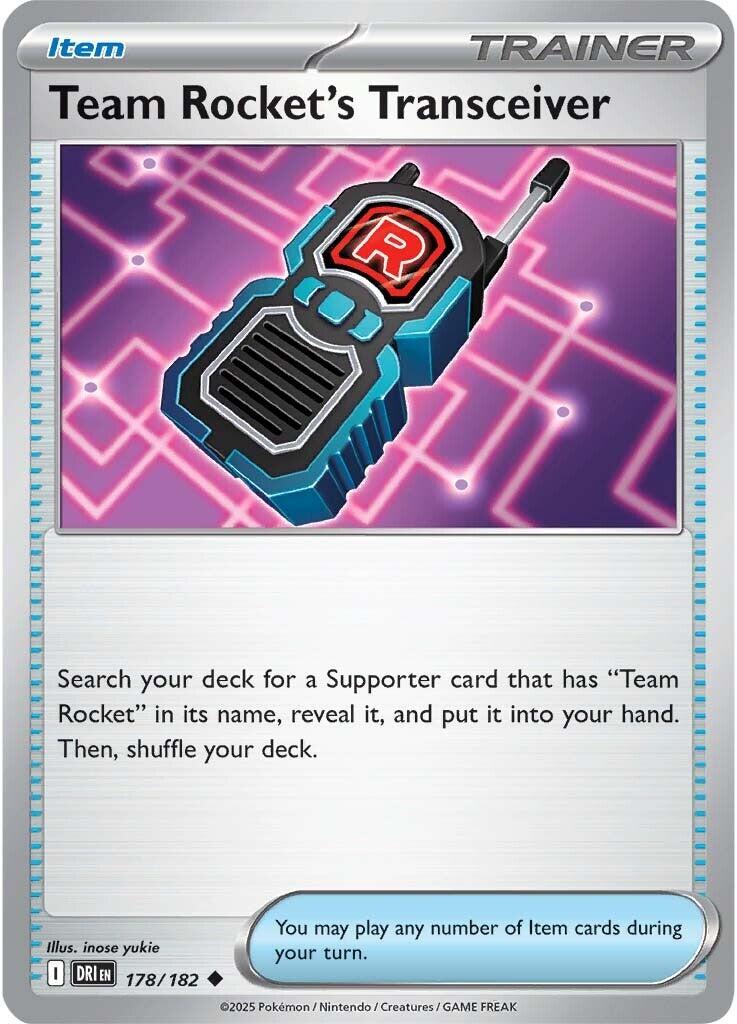 Team Rocket's Transceiver (178/182) [Scarlet & Violet: Destined Rivals] | Tabernacle Games