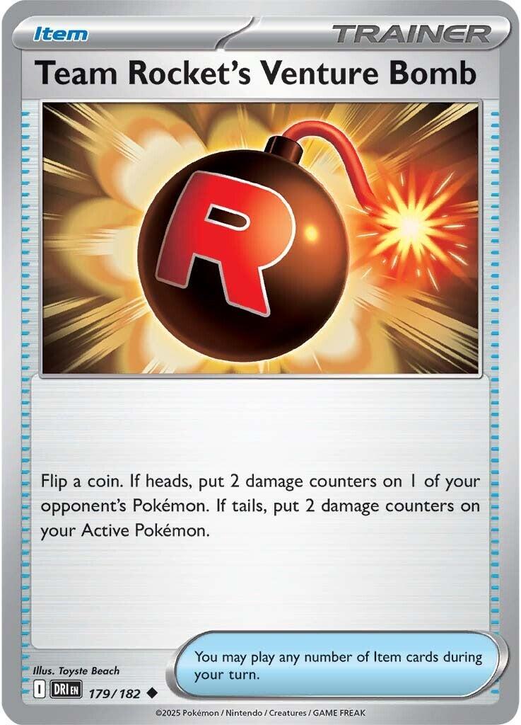 Team Rocket's Venture Bomb (179/182) [Scarlet & Violet: Destined Rivals] | Tabernacle Games