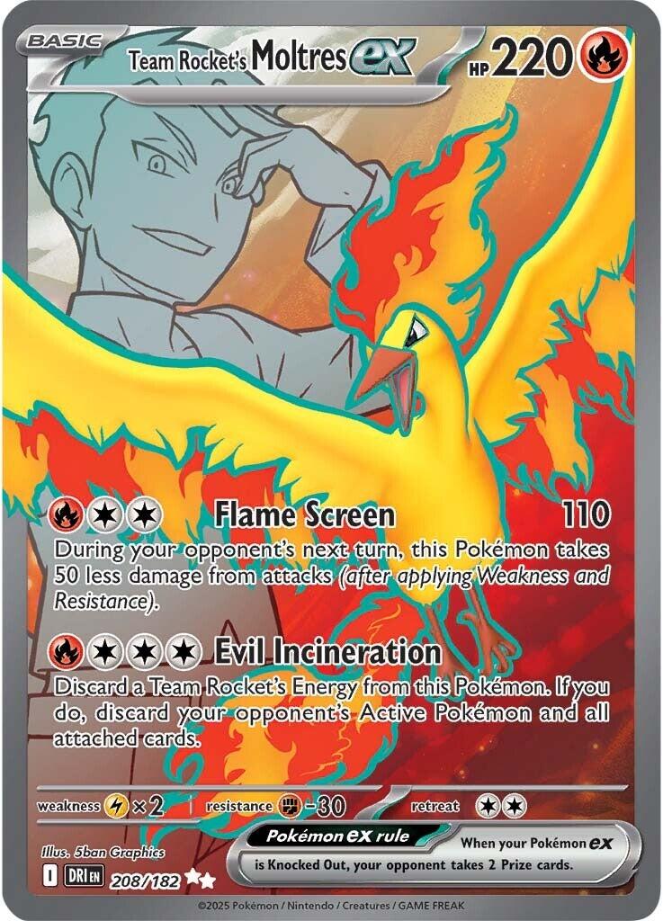 Team Rocket's Moltres ex (208/182) [Scarlet & Violet: Destined Rivals] | Tabernacle Games