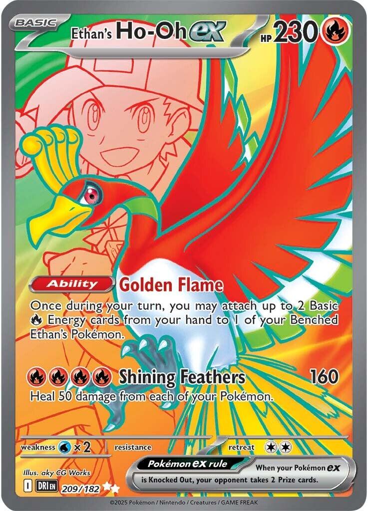 Ethan's Ho-Oh ex (209/182) [Scarlet & Violet: Destined Rivals] | Tabernacle Games