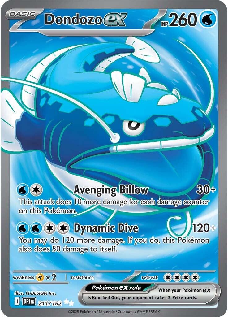 Dondozo ex (211/182) [Scarlet & Violet: Destined Rivals] | Tabernacle Games