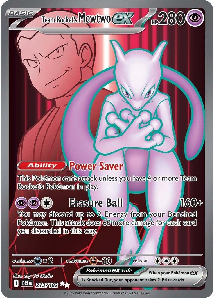 Team Rocket's Mewtwo ex (213/182) [Scarlet & Violet: Destined Rivals] | Tabernacle Games