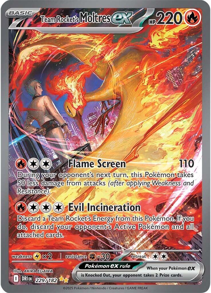 Team Rocket's Moltres ex (229/182) [Scarlet & Violet: Destined Rivals] | Tabernacle Games