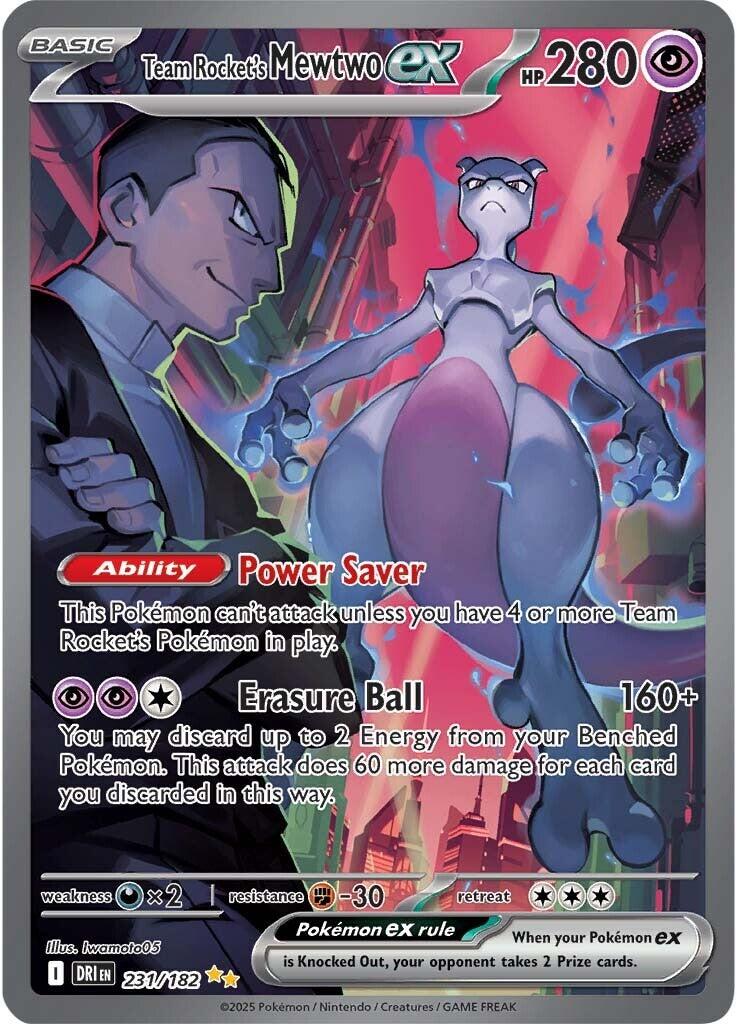Team Rocket's Mewtwo ex (231/182) [Scarlet & Violet: Destined Rivals] | Tabernacle Games