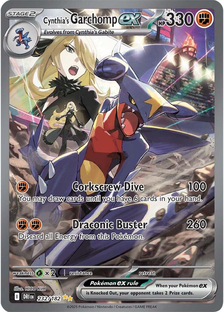 Cynthia's Garchomp ex (232/182) [Scarlet & Violet: Destined Rivals] | Tabernacle Games