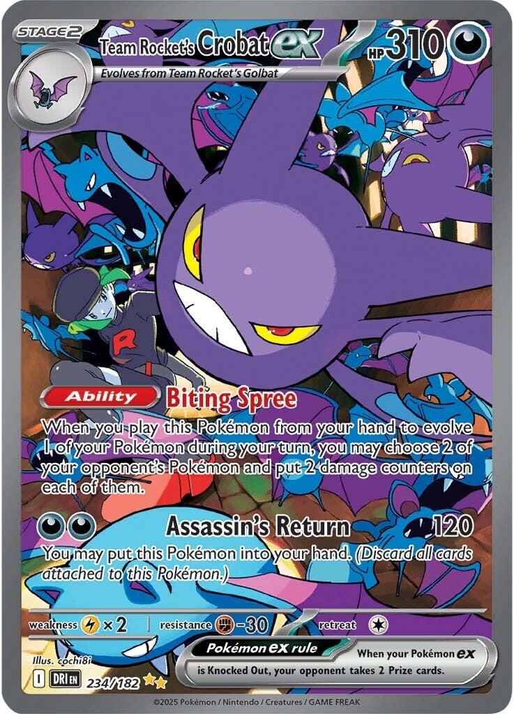 Team Rocket's Crobat ex (234/182) [Scarlet & Violet: Destined Rivals] | Tabernacle Games