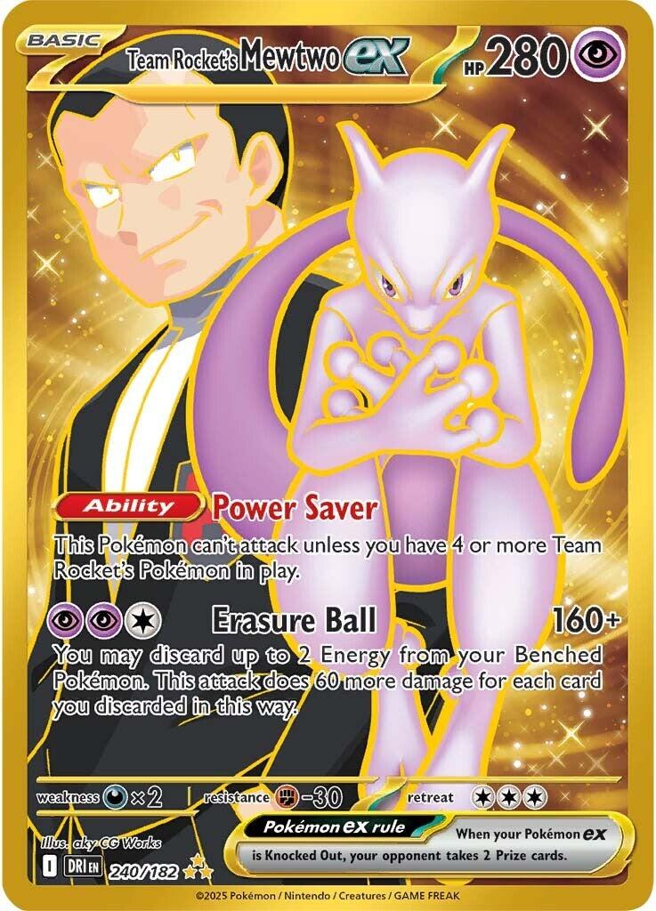 Team Rocket's Mewtwo ex (240/182) [Scarlet & Violet: Destined Rivals] | Tabernacle Games