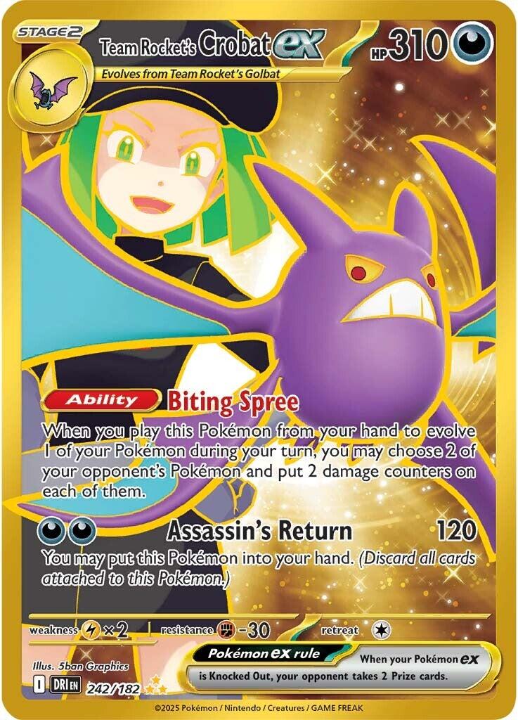 Team Rocket's Crobat ex (242/182) [Scarlet & Violet: Destined Rivals] | Tabernacle Games