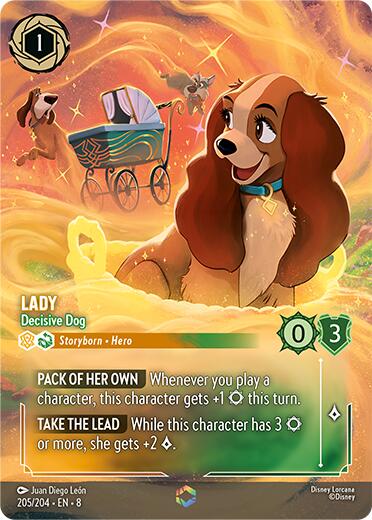 Lady - Decisive Dog (Enchanted) (205/204) [Reign of Jafar] | Tabernacle Games