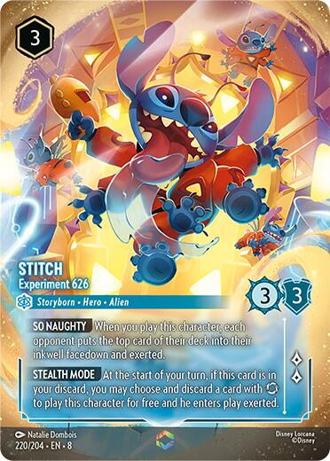Stitch - Experiment 626 (Enchanted) (220/204) [Reign of Jafar] | Tabernacle Games