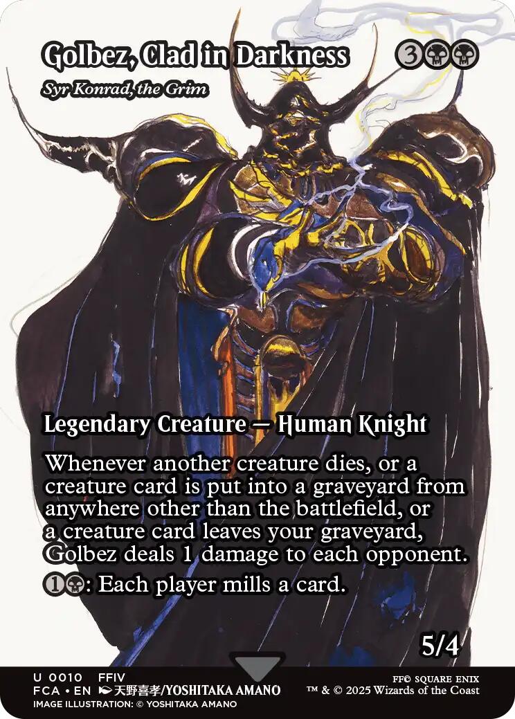 Golbez, Clad in Darkness - Syr Konrad, the Grim (Showcase) [FINAL FANTASY : Through the Ages] | Tabernacle Games
