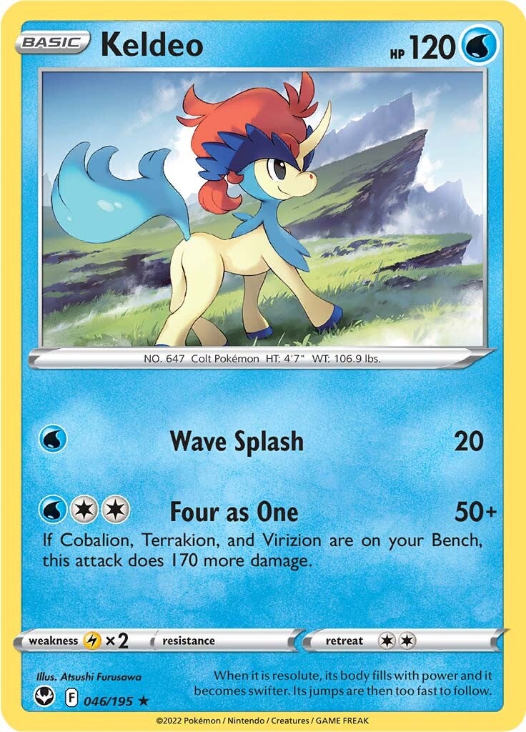 Keldeo (046/195) [Sword & Shield: Silver Tempest] | Tabernacle Games